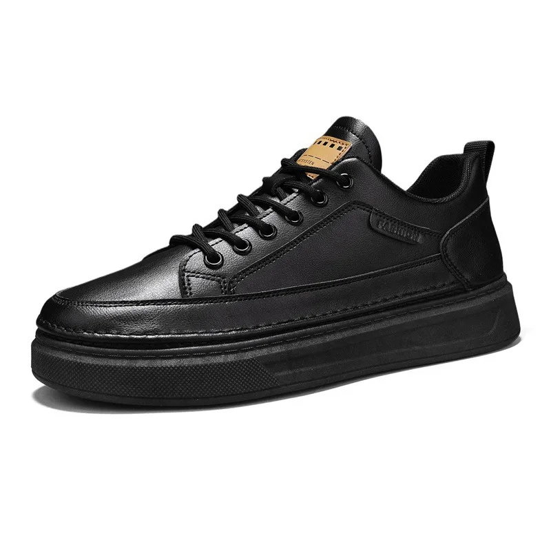 Men's Summer 2026 Fashionable Breathable Sports Casual White Leather Business Shoes New Arrival