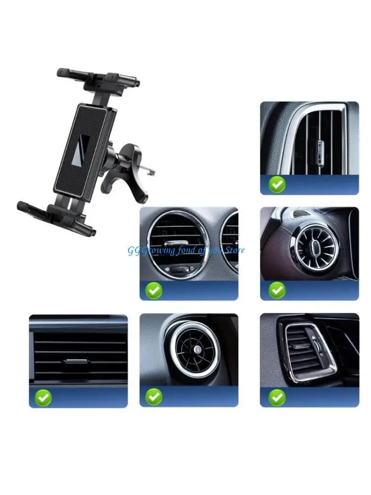 

H9EB ABS Phone Hold Rotatable Phone Stand Hand Car Phone Mount for Phone Tablets