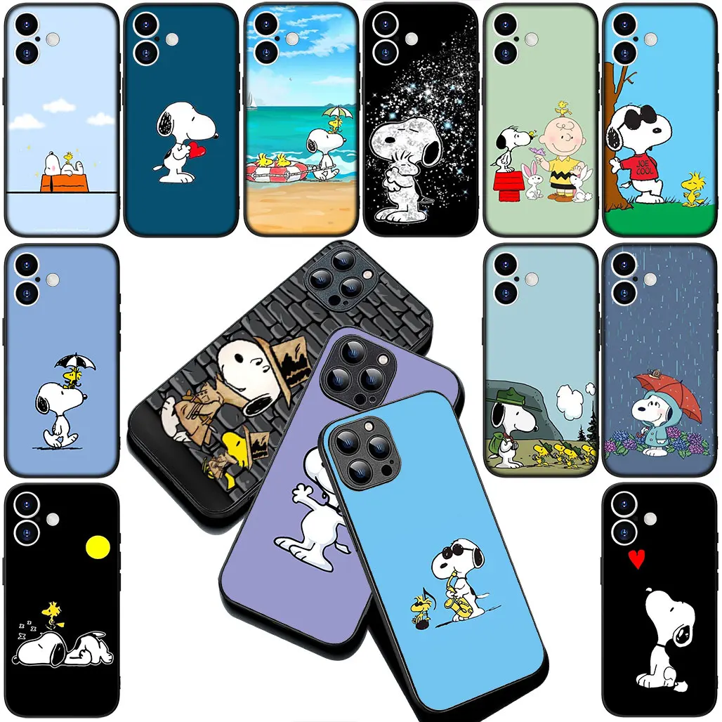 Чехол для телефона с рисунком S-Snoopys Anime Dog для OPPO A18 A16 A80 A40 A17 A15 A38 A78 A79 A54 A57 A58 A60 4G 5G Гибкий чехол
