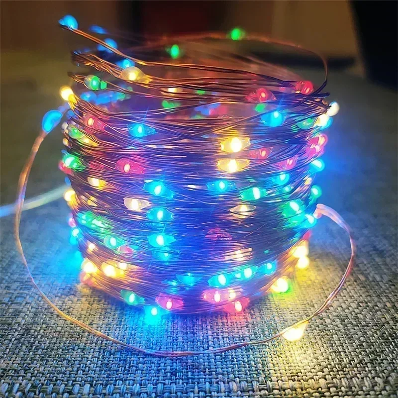 2 Pack Solar Fairy Lights 300LED Solar String Lights Outdoor Waterproof 8 Modes Copper Wire Twinkle Light