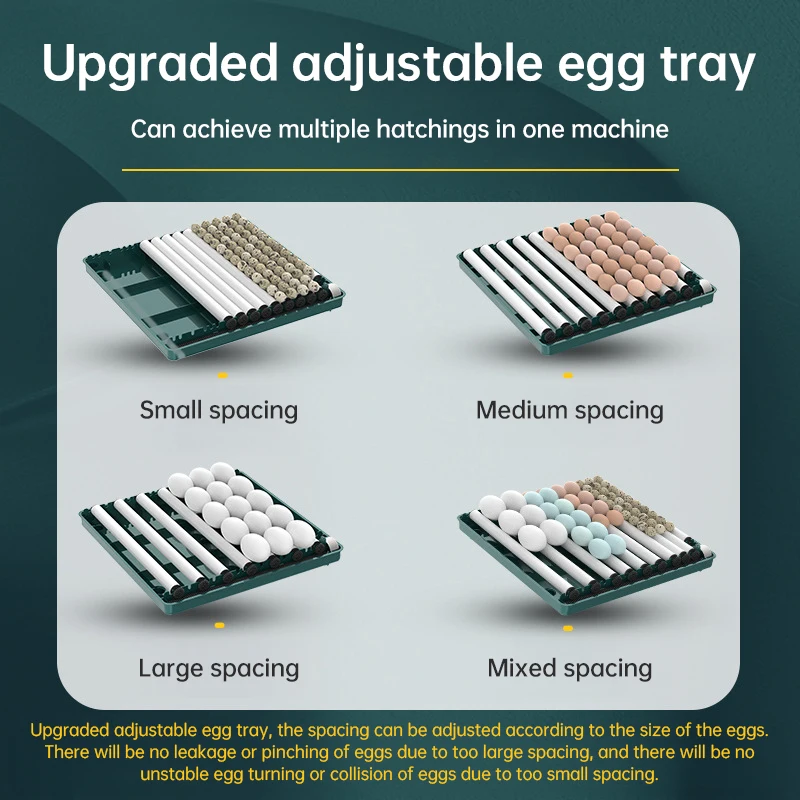 9 To 48 Eggs Incubator With Automatic Egg Turning And Humidity Monitoring Duck Incubator With Automatic Water Ionic Waterbed