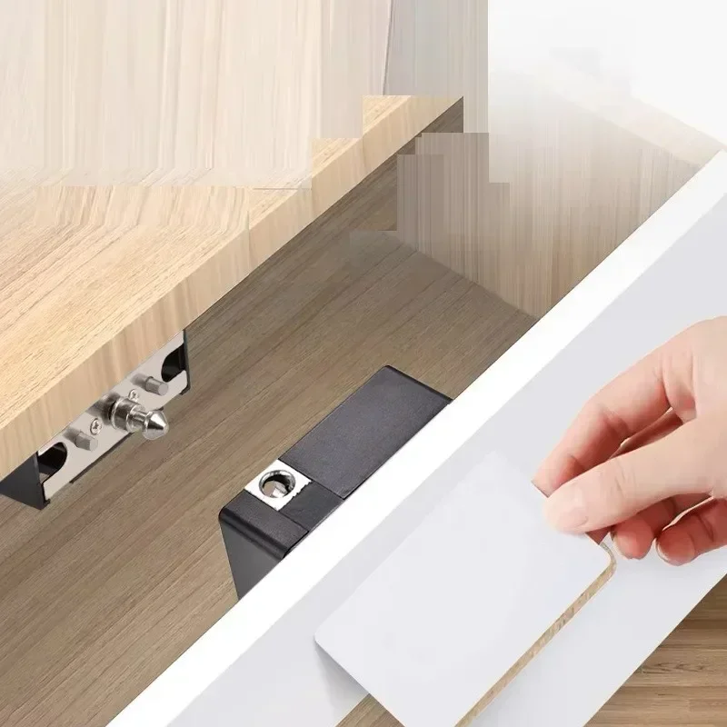 Smart Drawer Lock Electronic RFID Door Lock Hidden DIY Wooden Cabinet Door Locks 13.56MHz RFID Tag IC Card New Easy To Install