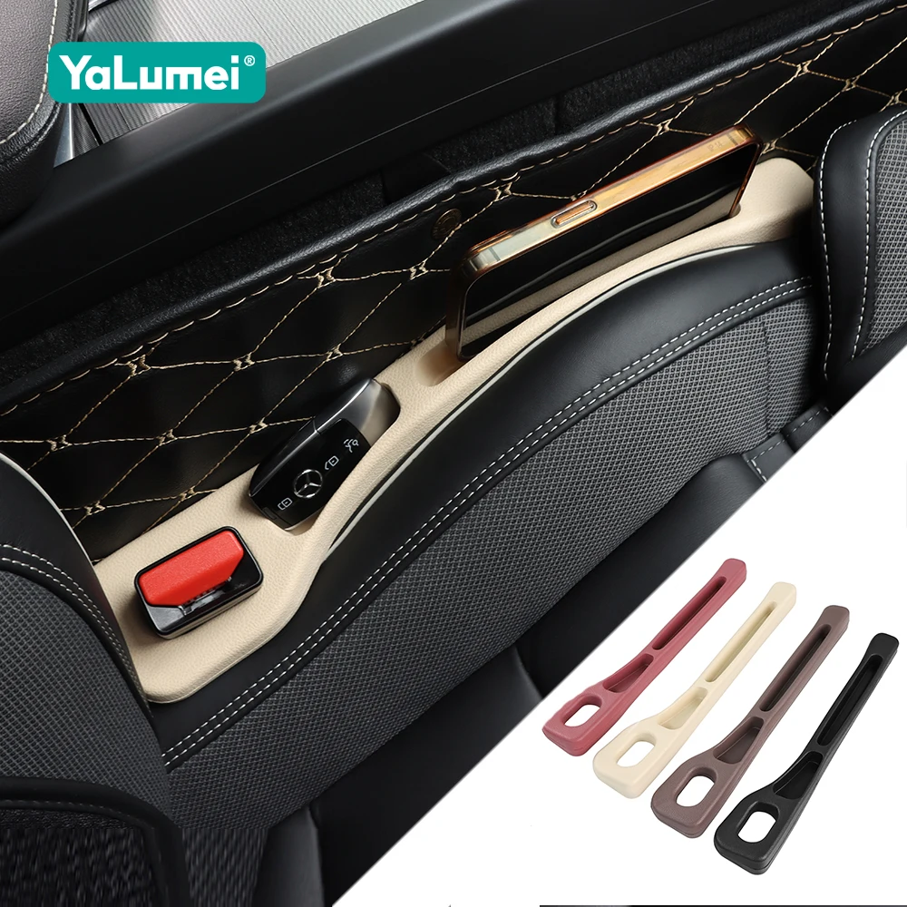 

2Pcs Car Seat Gap Filler Seat Crevice Storage Box Bag Between Seats Console Organizer Decoration Interior Auto Accessories