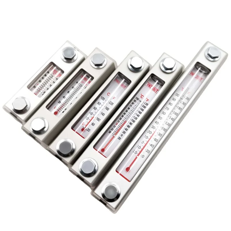 Aluminum shell Hydraulic Tank fluid Level Gauge Oil Level Gauge Water Level Gauge Oil standard water thermometer YWZ 80T-500T