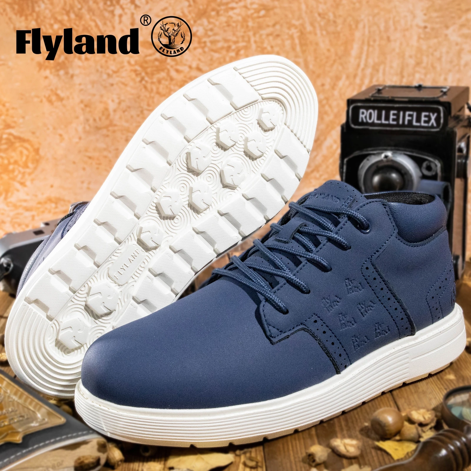 

FLYLAND Модная обувь Мужские модельные ботинки Кожаные ботильоны ручной работы на шнуровке