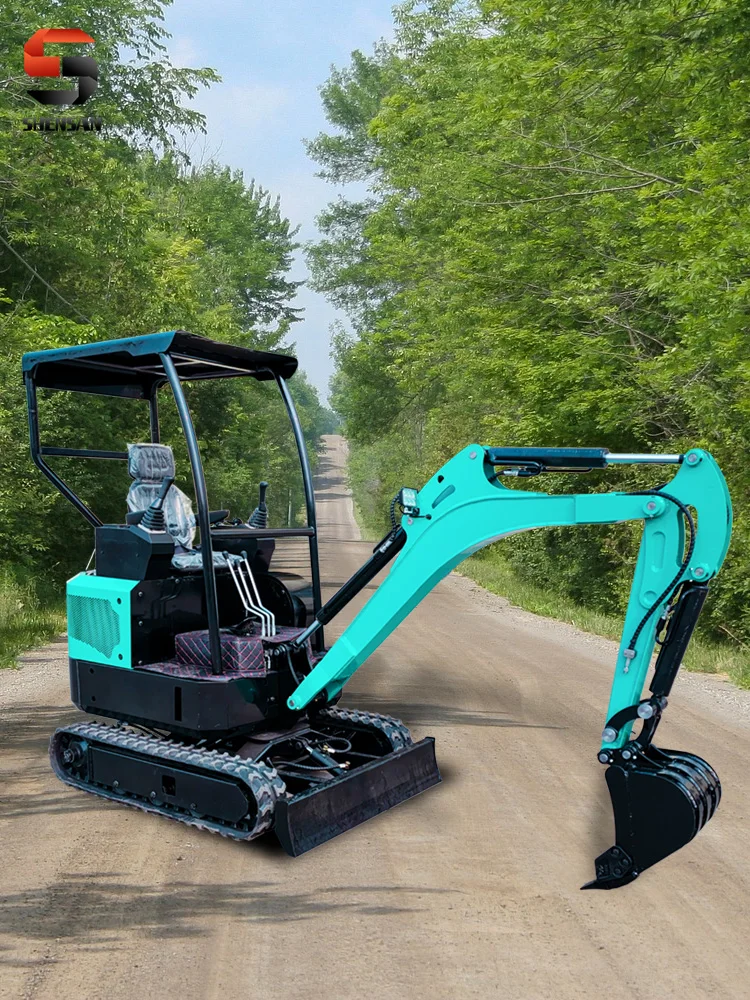 Small excavator Agricultural orchard earthwork multi-functional micro excavator garden home mini excavator