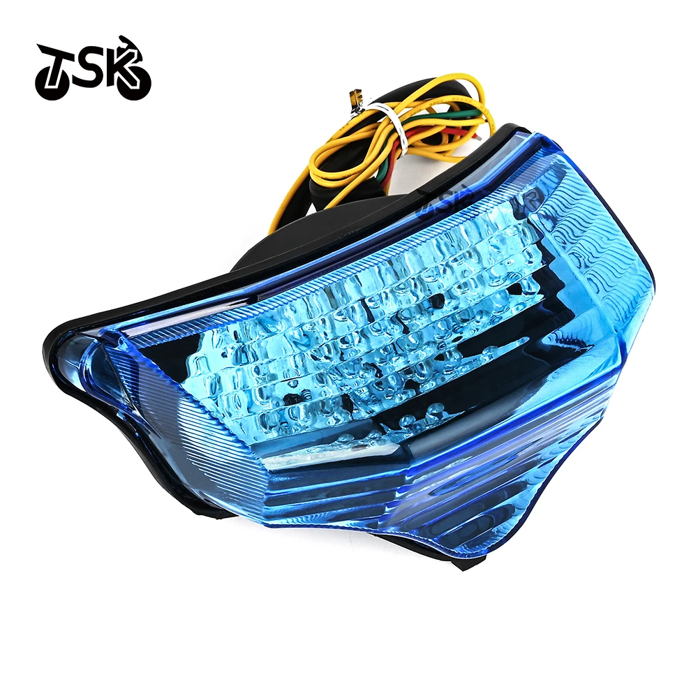 Luces traseras LED para motocicleta, conjunto de señal de giro de freno para Yamaha FZ600 FZ6 FAZER 2004 2005 2006 2007 2008 2009