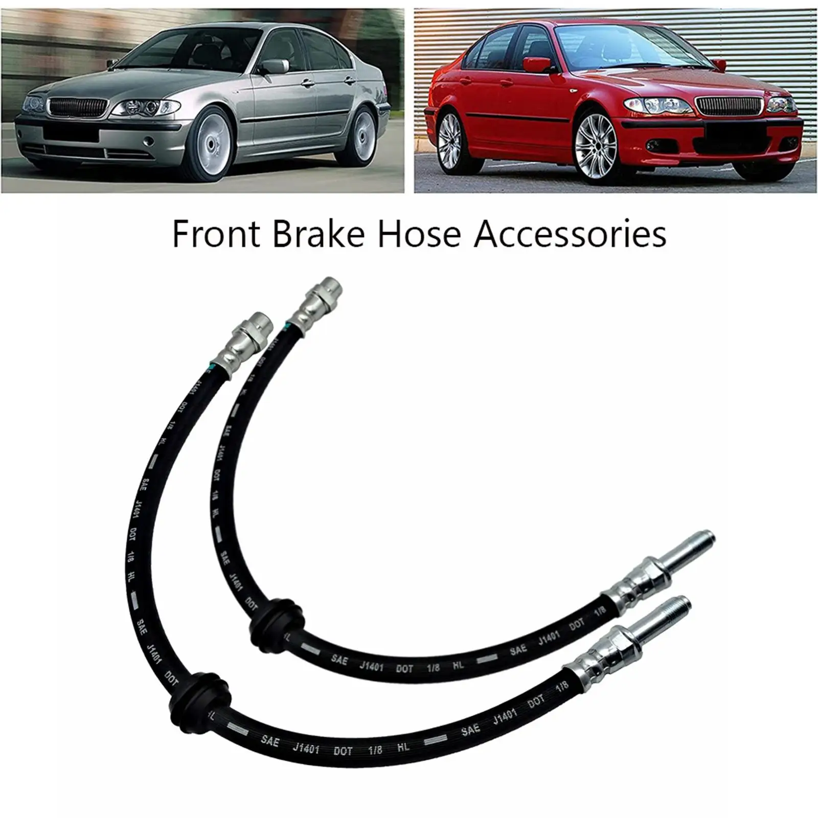 

2 Pieces Brake Hose Line for BMW 3er (E46) Z4 E85 Spare Parts Assembly
