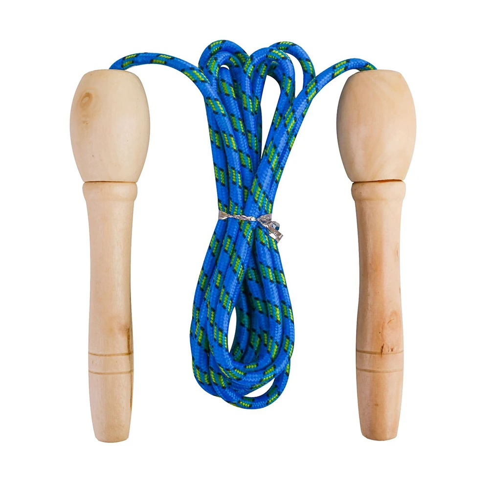 

Wooden H Ropes Kids Toddlers Fitness Toys Outdoor Skipping Sports Exercise Durable Braided Rope Smooth Surface Enjoy