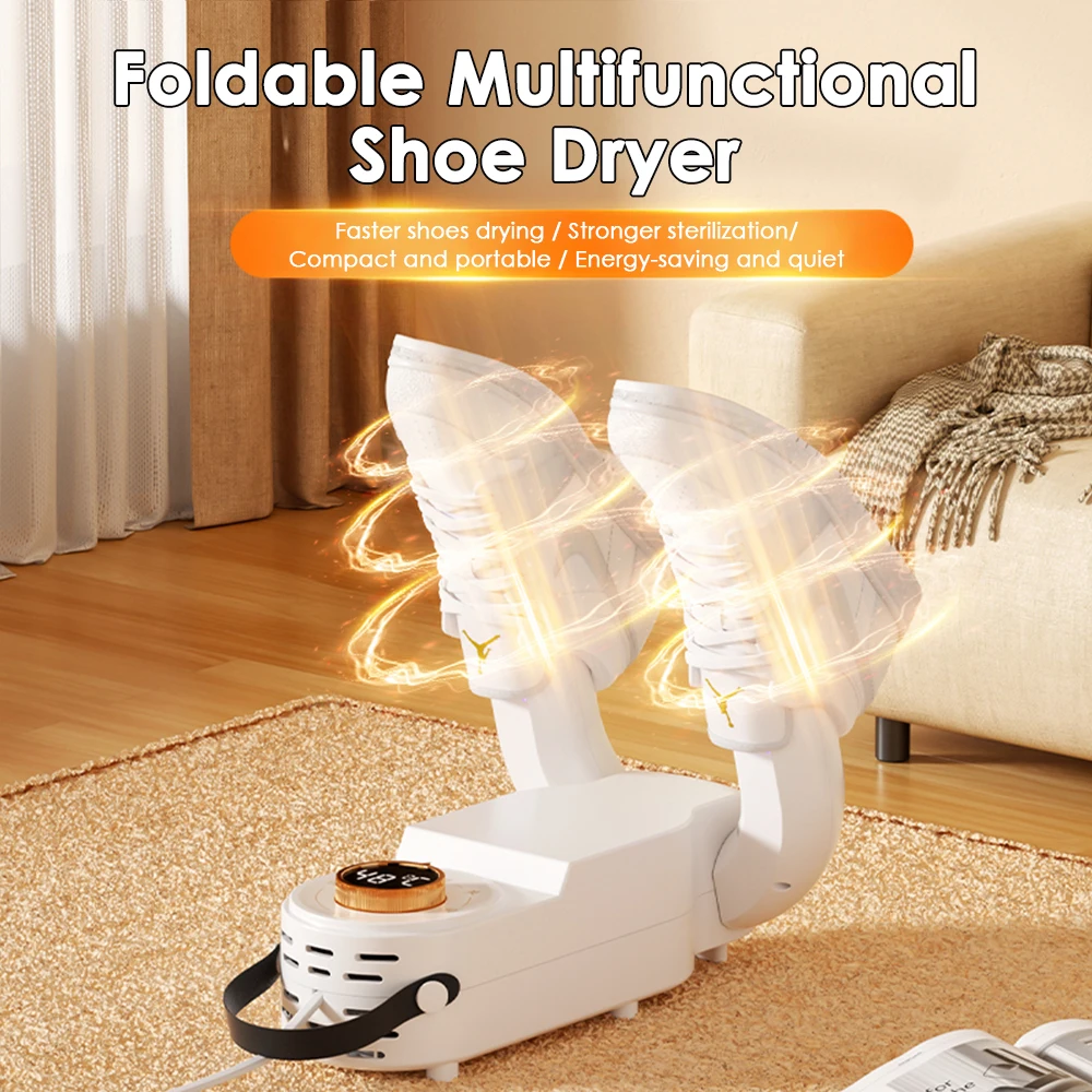 

Shoe Dryer Heater Portable Smart Electric Shoe Drying Deodorizer Dehumidifier Machine Home Foot Warmer Winter Gloves Boots Drier
