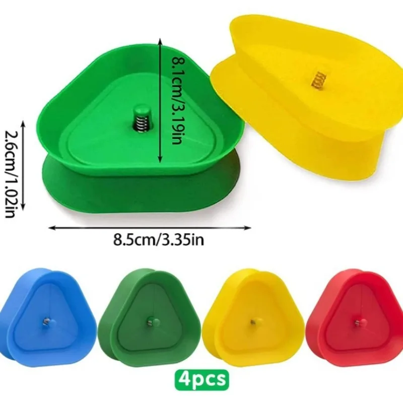 

4-цветный треугольный держатель для карт, ленивый покер, ручная игра, помощник, захват, инструмент, ABS, дискетная карточная игра