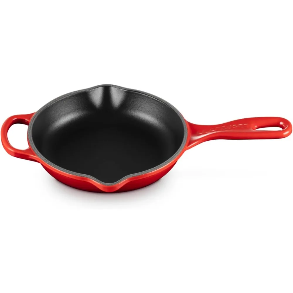 

Enameled Cast Iron Signature Iron Handle Skillet, 6.33" (1/2 qt.), Cerise