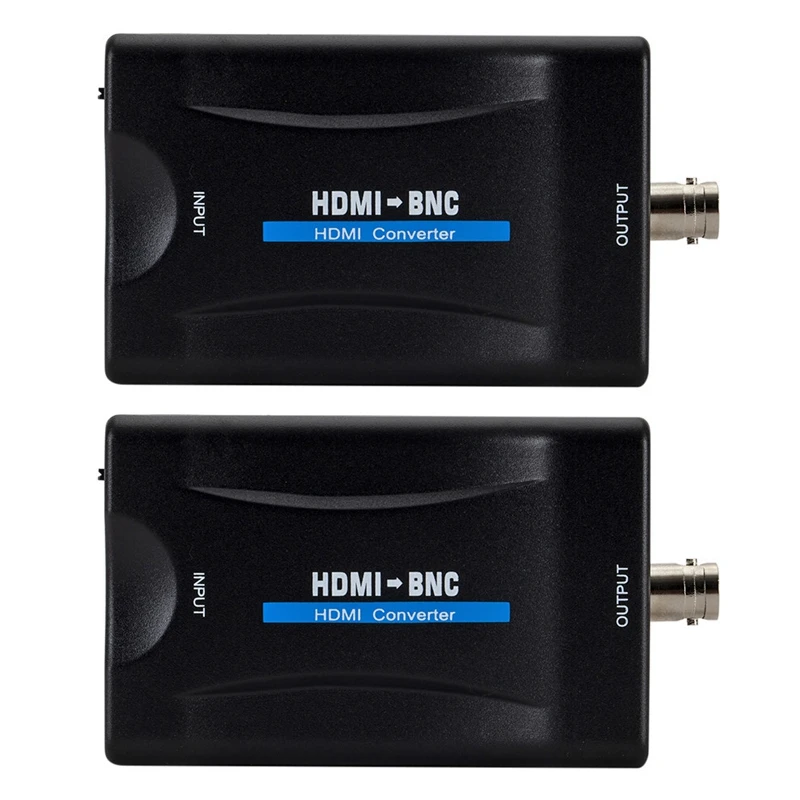 محول صوت فيديو ، 2X إلى BNC ، متوافق مع PAL و NTSC ، سلك طاقة USB