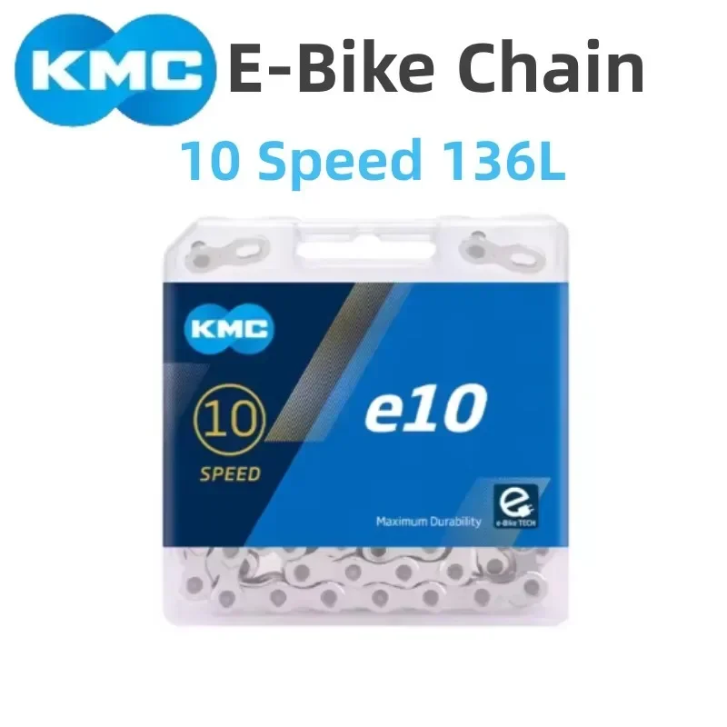 KMC E-Bike Chain e9 e10 e11 e12 136L الصندوق الأصلي متوافق مع سلاسل الدراجات الكهربائية MTB/الطريق 9 10 11 12 سرعة