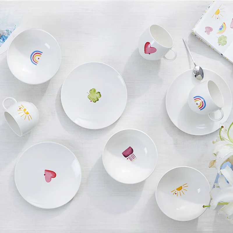 Cutlery sets, plates, ceramic tableware, household rice bowls and dishes