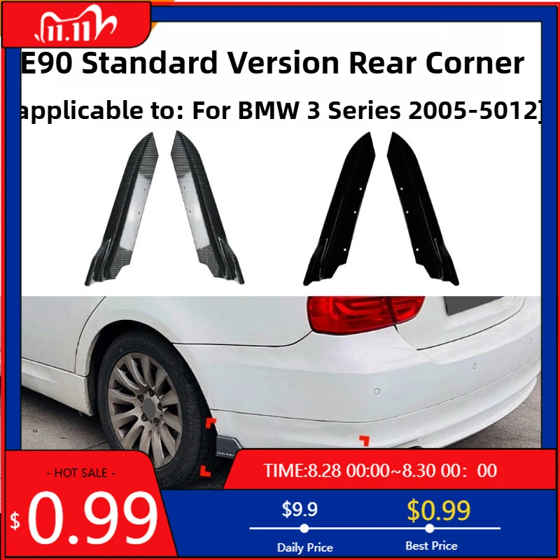 

Hot Ornaments For BMW 3 Series E90 Standard 2005-2012 Rear Corner Car Sticker Exterior Modification Accessories Interior Sticker