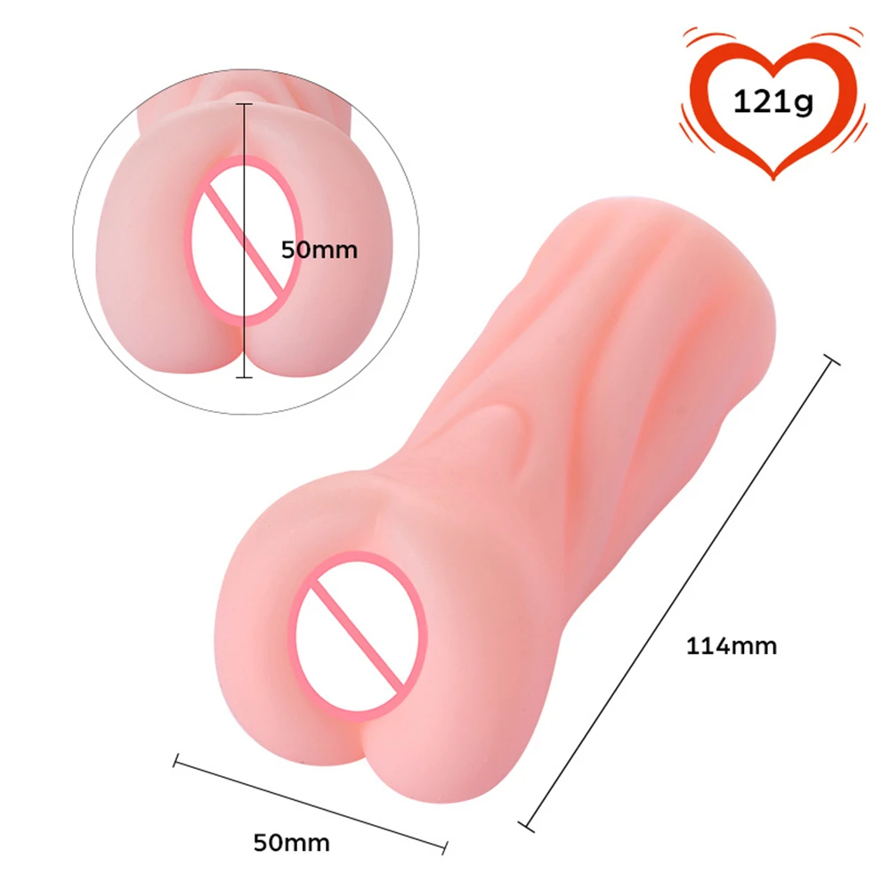 New Top 3-in-1 Men's Soft TPE Aircraft Cup, Realistic Vagina Oral Anal Male Masturbator, Reusable Pocket Pussy Blowjob Sex Toys view 6