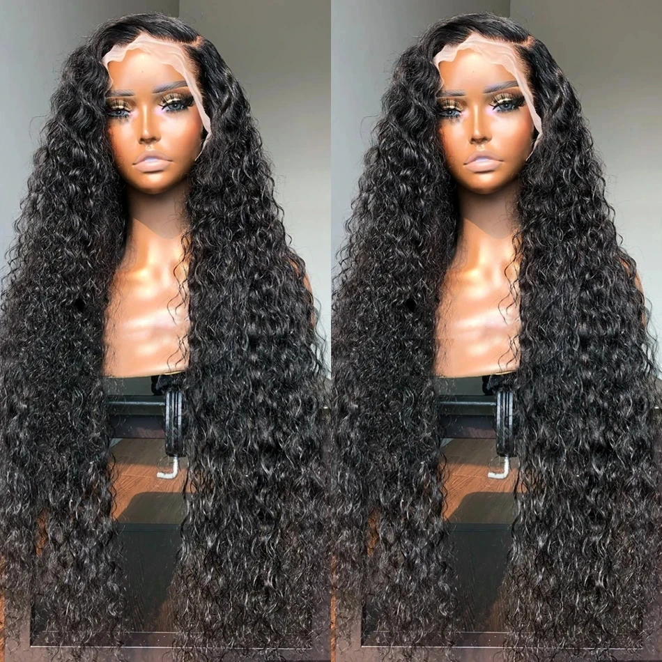 Loose Deep Wave Lace Front Wig 180% Water Wave 13x6 Lace Front Wig Curly 5x5 Glueless Wig Human Hair Ready to Wear Wig For Women