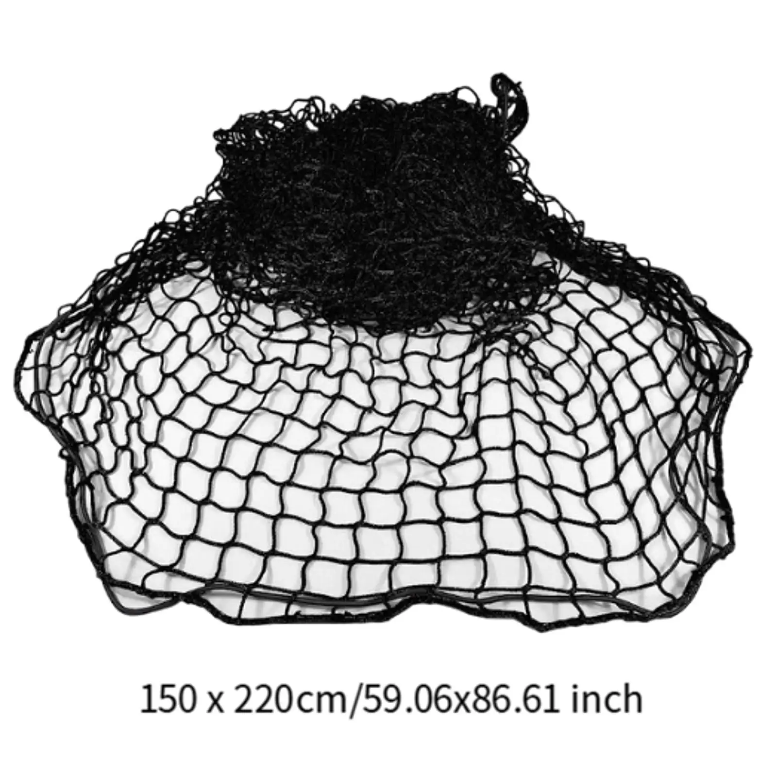 Black Mesh Trailer Cargo Net Multipurpose Organizer for Car Trunk Storage Pickup Bed SUV Roof Accessories