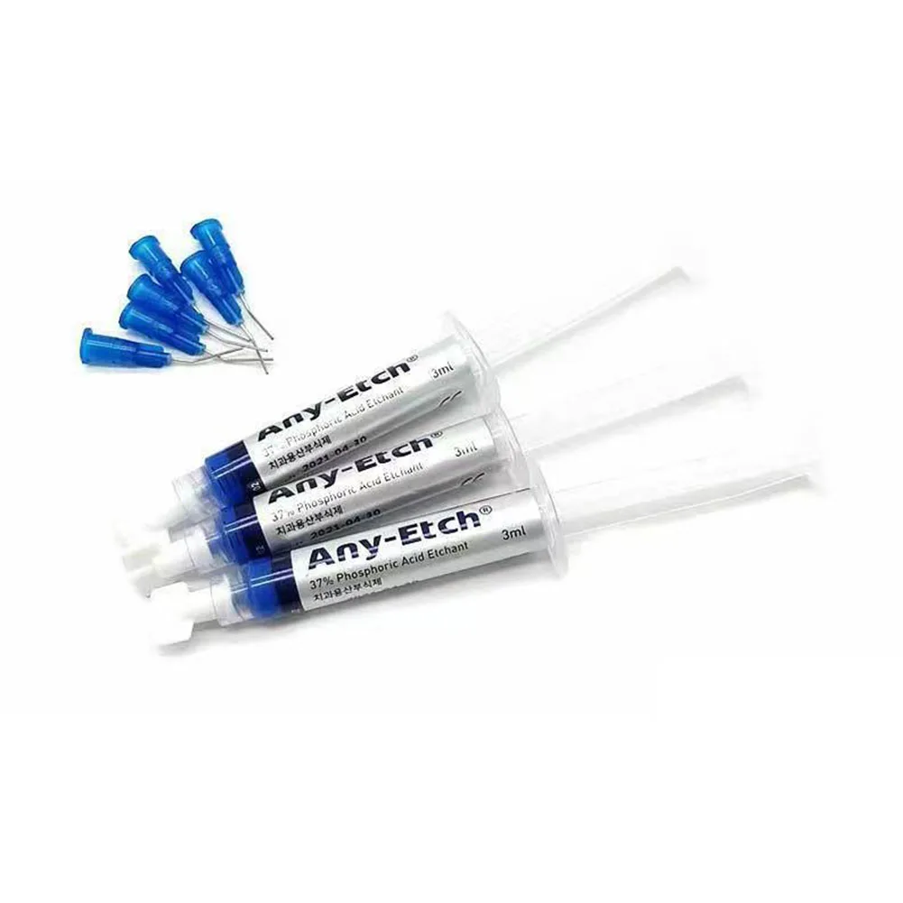 Original SPIDENT Dental Etching Agent Korea MEDICLUS 37% Phosphoric Acid Etchant Gel Orthodontic Dentin Enamel Restoration 3/5ml