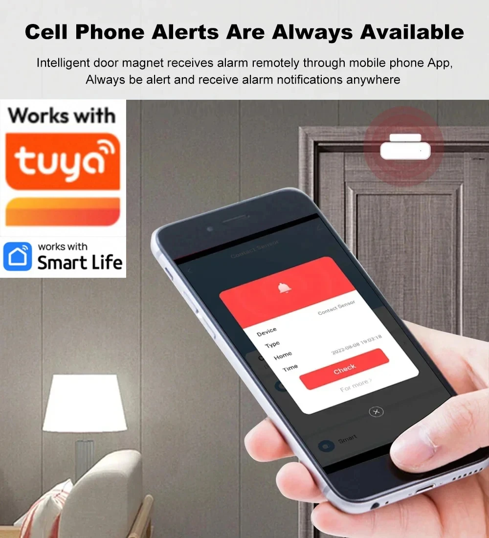 funziona con l'app Tuya Smart - Wireless Door Sensor recensione e prezzo