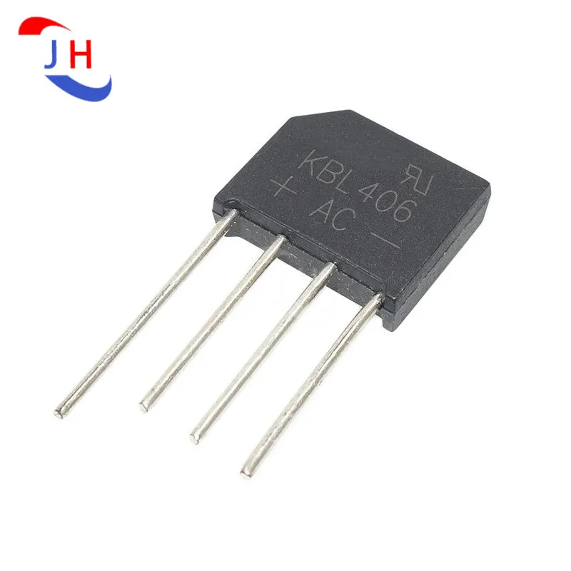 5PCS New KBL406 KBL408 KBL410 KBL606 KBL608 KBL610 KBL806 KBL808 KBL810 4A 6A 8A 600V 800V 1000V Flat Bridge Rectifier Bridge