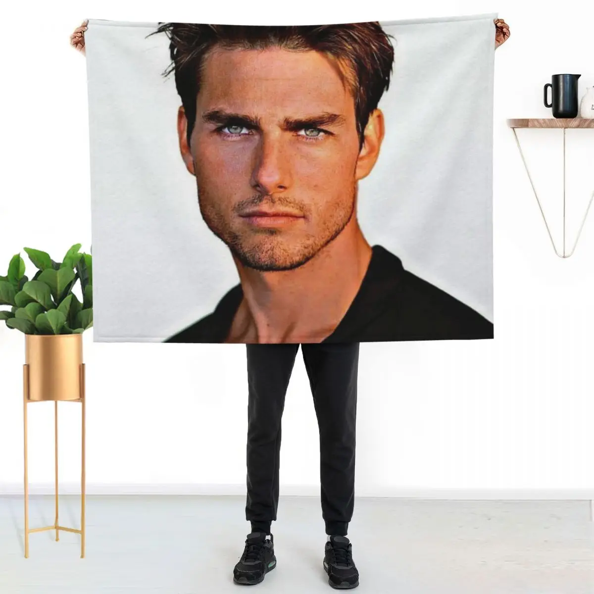 tom cruise Throw Blanket Soft Sherpa Fleece Warm Blanket for Winter