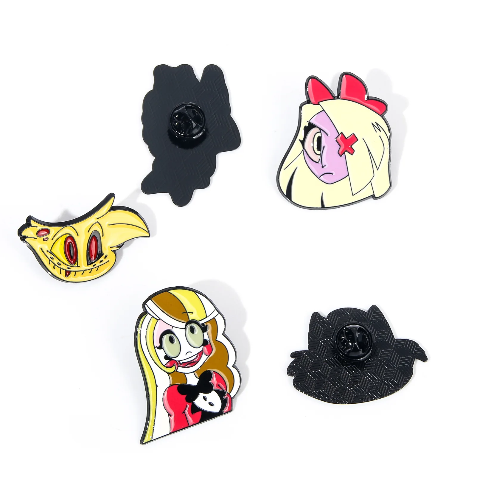 11 Styles Anime HazbinHotel Alastor Enamel Pins Villain Charlie Hotel Helluva Bosss Brooch Cosplay Badge jewelry Backpack Gift