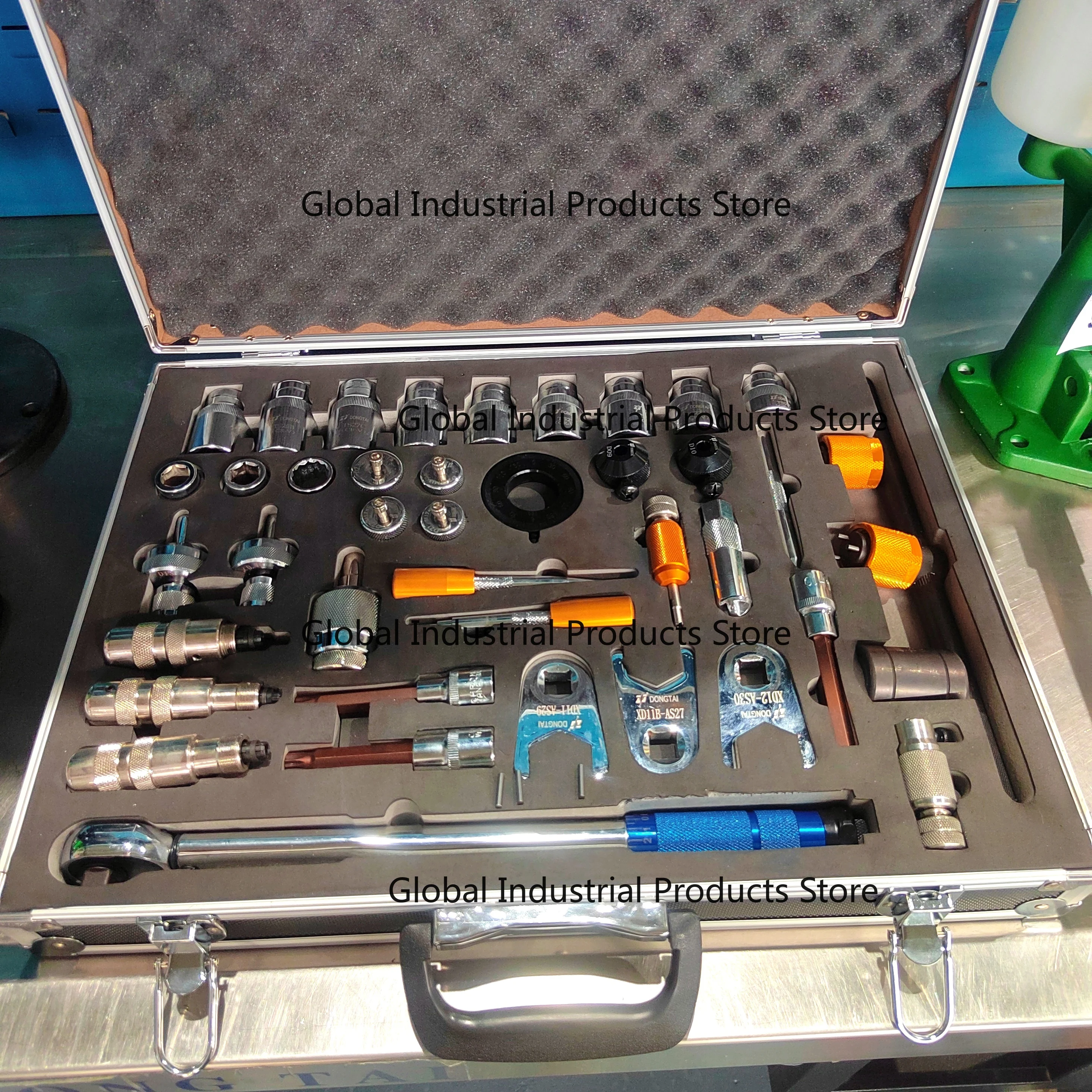 NO.001 Full Set Common Rail T-ools 42pcs, Universal Injector Disassembly Support Optional