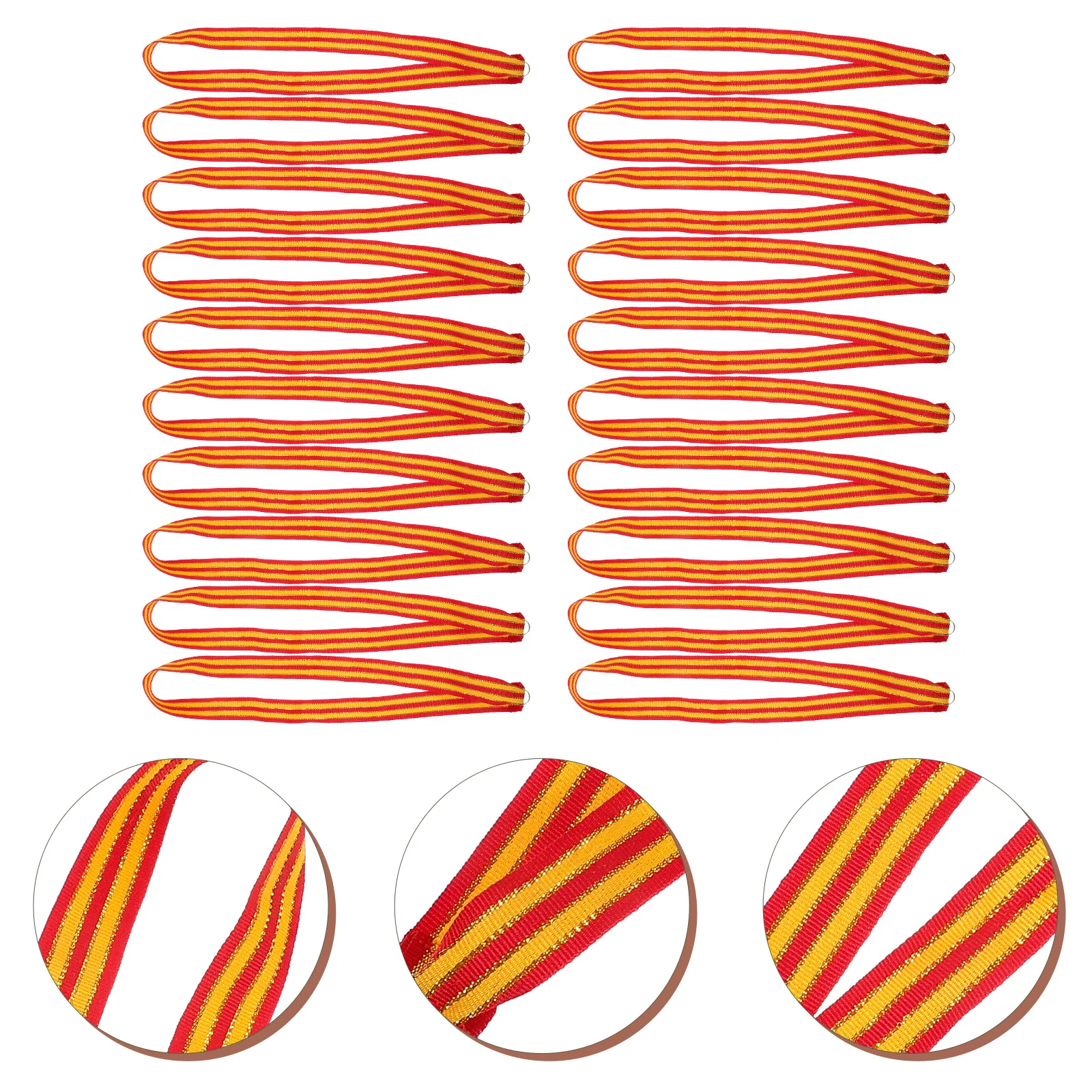 

20Pcs Sport Award Ribbons Competition Neck Lanyards Easy Use Teenagers Mobility Various Colors Medal Supplies Award Ribbons