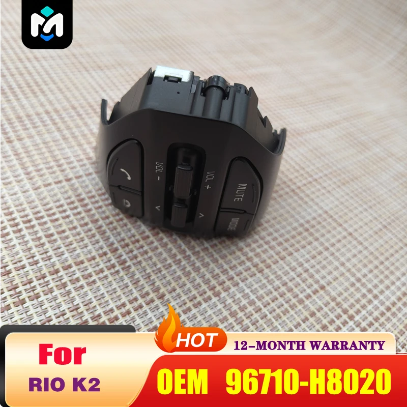Multifunction Steering Wheel Bluetooth Audio Switch for KI-A K2 RIO X-Line RIO 4 with Fixed Speed Button OEM 96710 H8020
