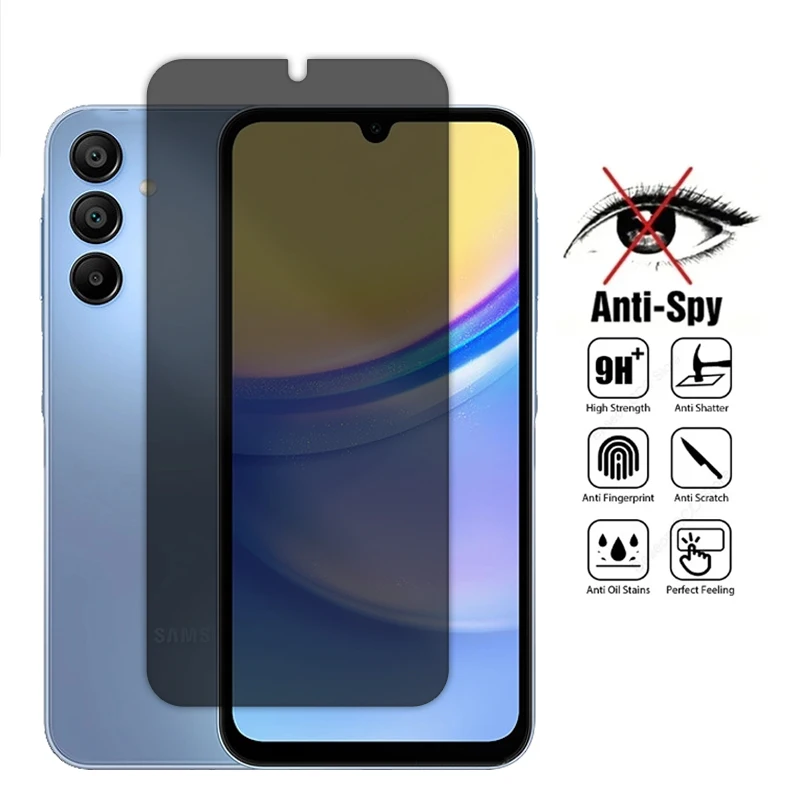 

For Samsung Galaxy A16 5G Glass For Samsung A16 Tempered Glass Anti-spy Privacy 9H Screen Protector For Galaxy A16 5G Lens Film