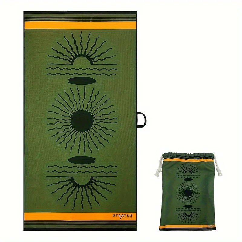 Luxury Waffle Microfiber Beach Towel Oversized Soft Sand Free Quick Dry Absorbent Sandproof Extra Large -80x160cm（31x62in）
