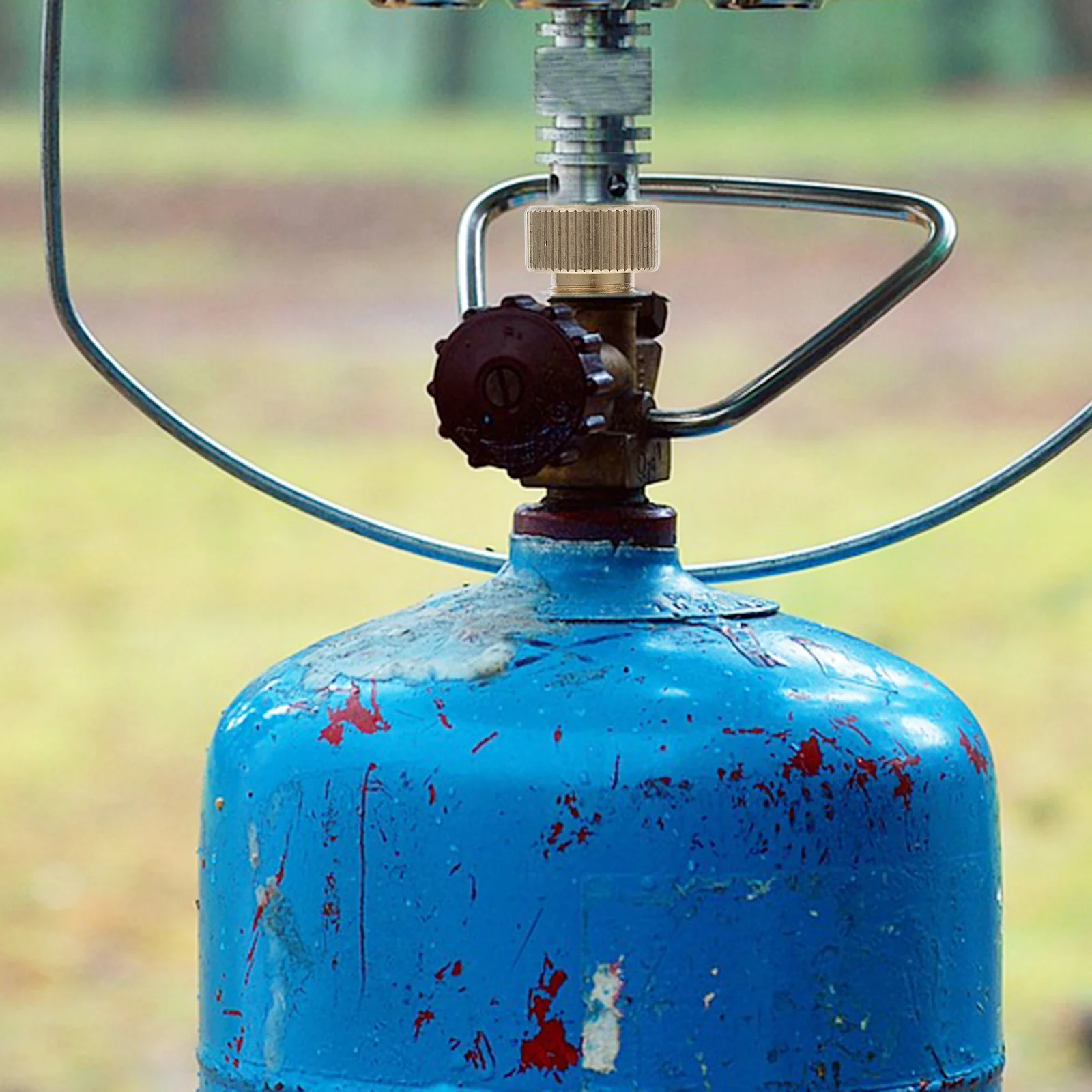 

2pcs Copper Internal Wire Camping Gas Stove Adapter Durable Outdoor Portable Compact For Gas Tank Converter Valve Connector