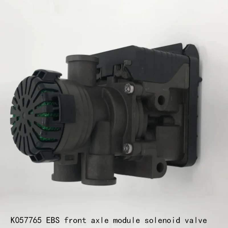 Válvula modular de freio dianteiro ebs original k057765 ebs, módulo de eixo dianteiro, válvula solenóide para trailer europeu