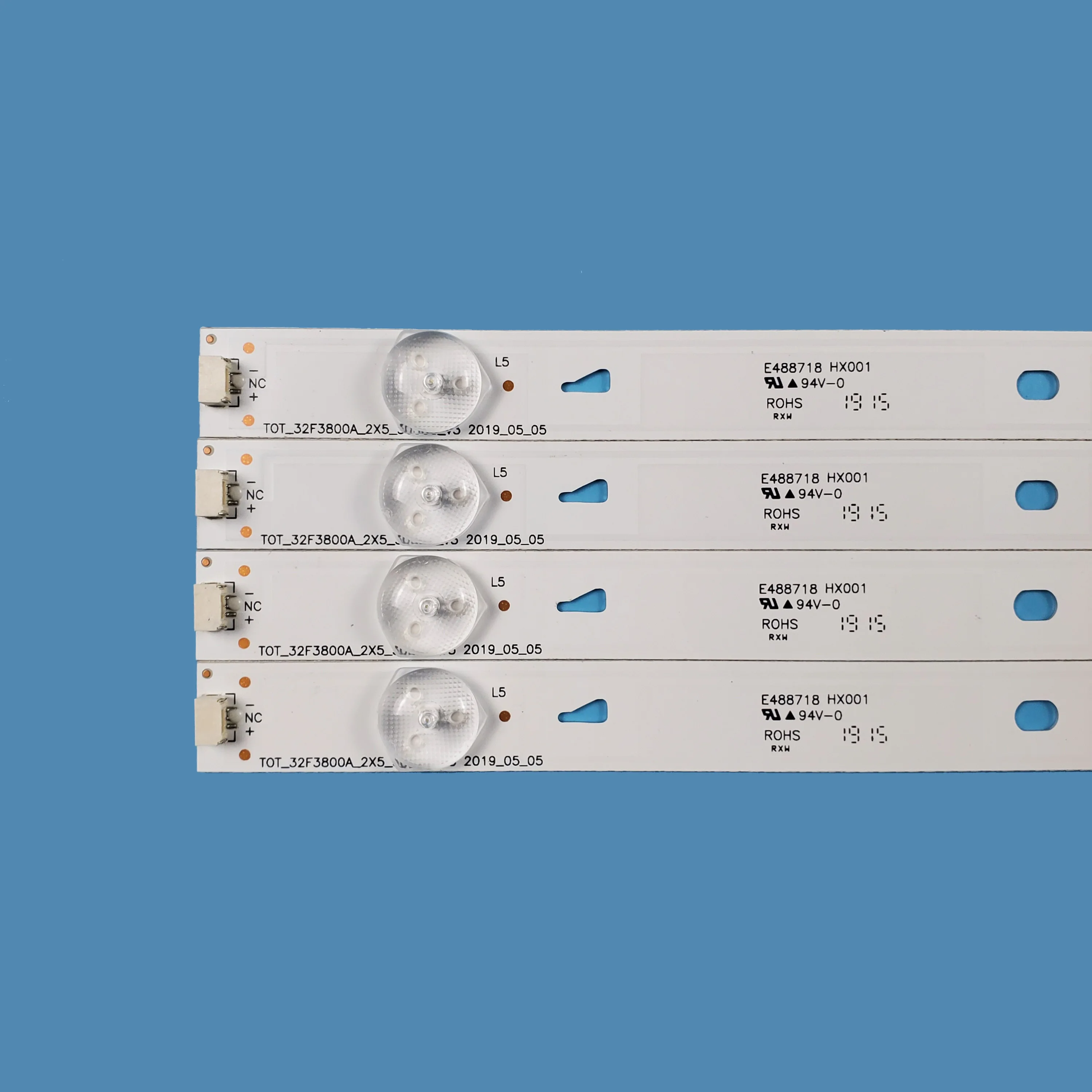 8Pcs/set LED Backlight Strip YHF-4C-LB3205-YHEX1 Bar Light for TCL 32inch B55A638 LE55D8600 TV Accessories Repair