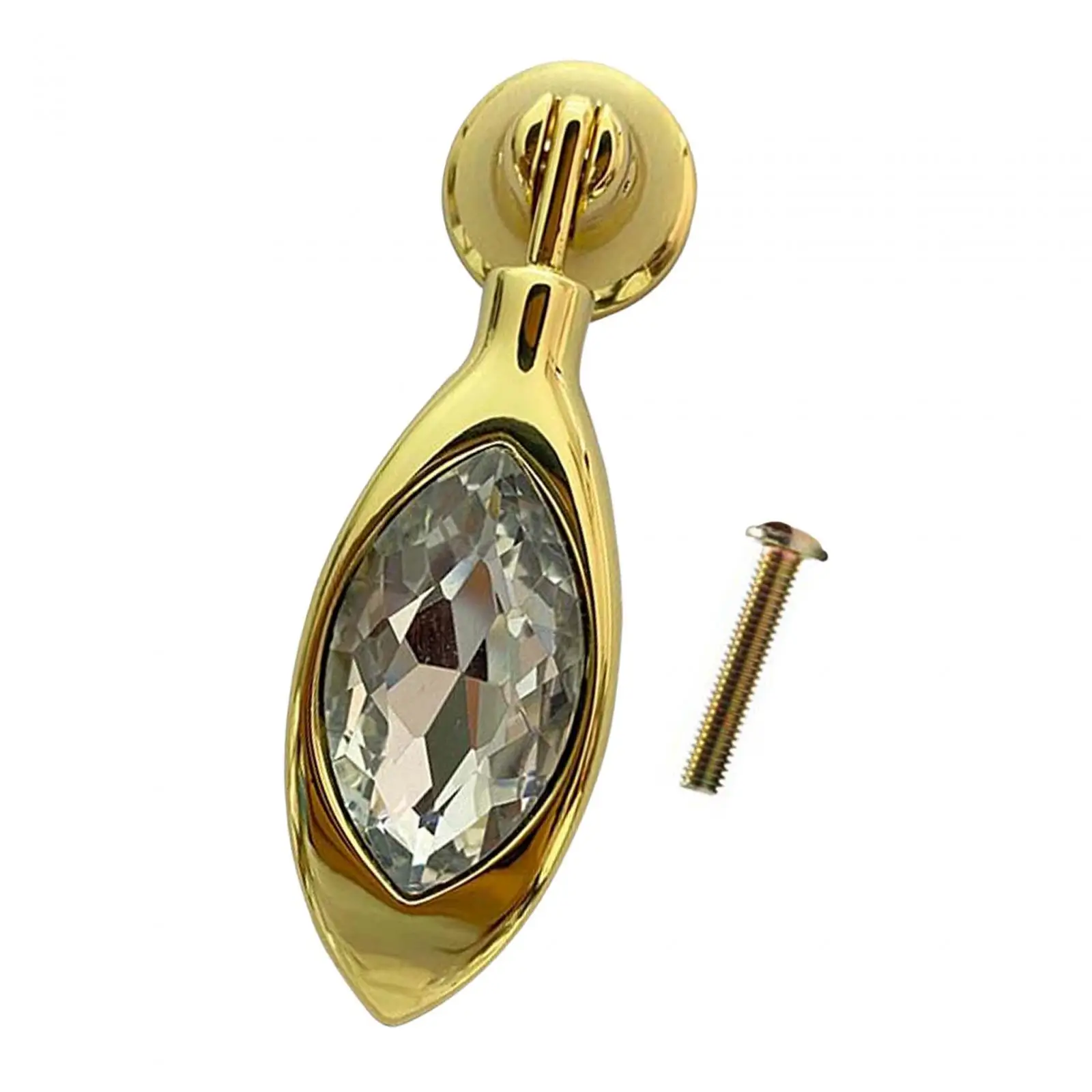 Decorative Zinc Alloy Pendant Pull for Drawer Cabinet Knob Handle Dresser Cupboard Wardrobe Crystal Diamond Sparkle
