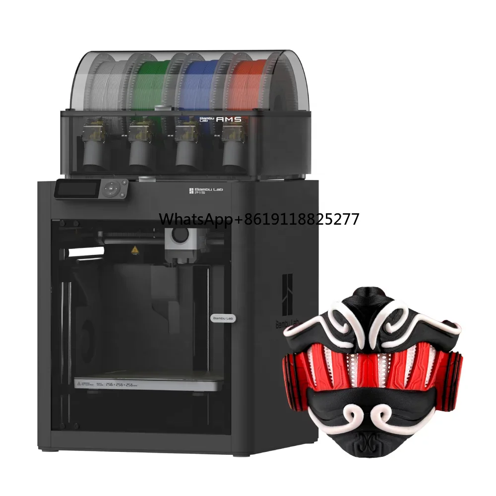 

Ready To Ship Original New P1S Combo Fast Desktop Multicolor Closed Core-XY High Speed FDM 3D Printer