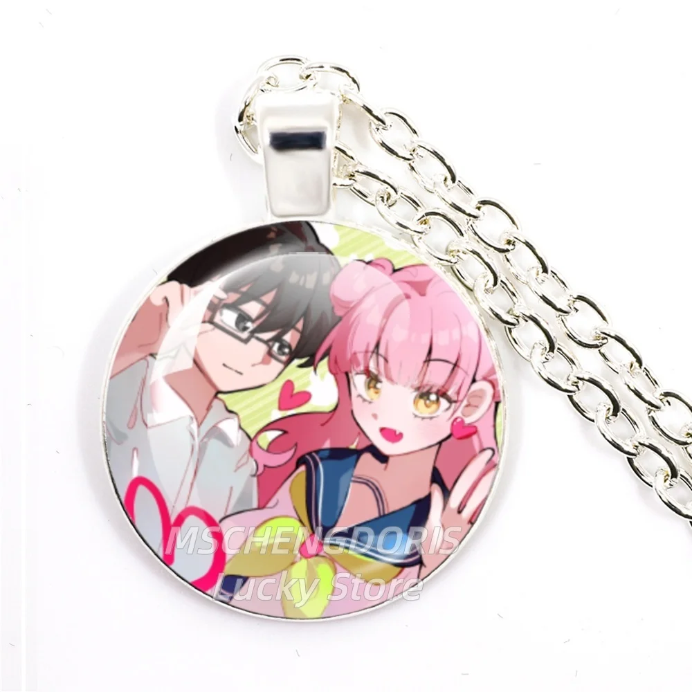 You And I Are Polar Opposites Characters Suzuki Art Necklace Glass Pendant Necklace Charm Jewelry Collect Accessories Gift