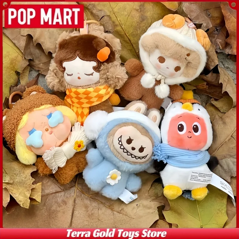 

Genuine POPMART Fluffy Cozy Series Blind Box Skullpanda Dimoo Cute Plush Pendant Dolls Mystery Box Key Chain Toys Birthday Gift