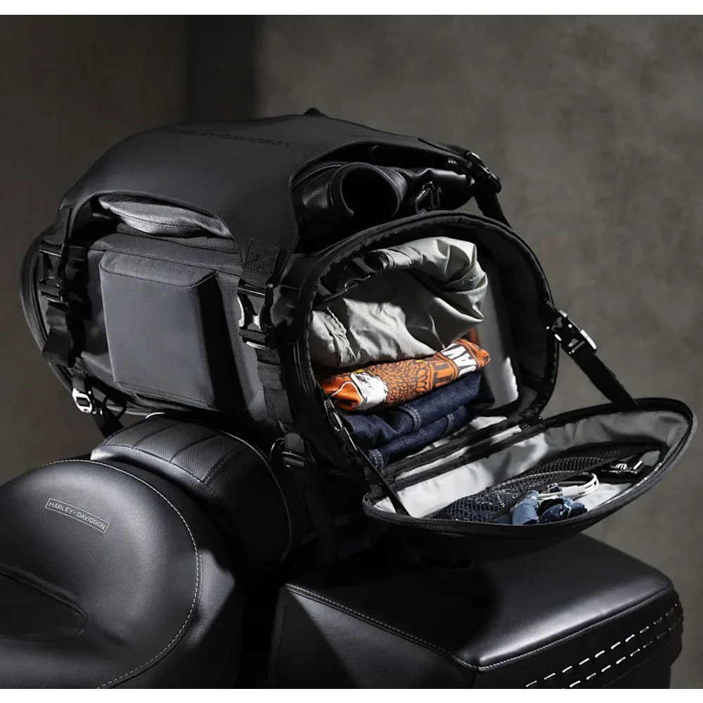 For Harley Touring CVO Street Road Glide Limited FLTRXL FLHX FLTRX Motorcycle Travel Luggage Bag Waterproof 30L Trunk/Rack Bag