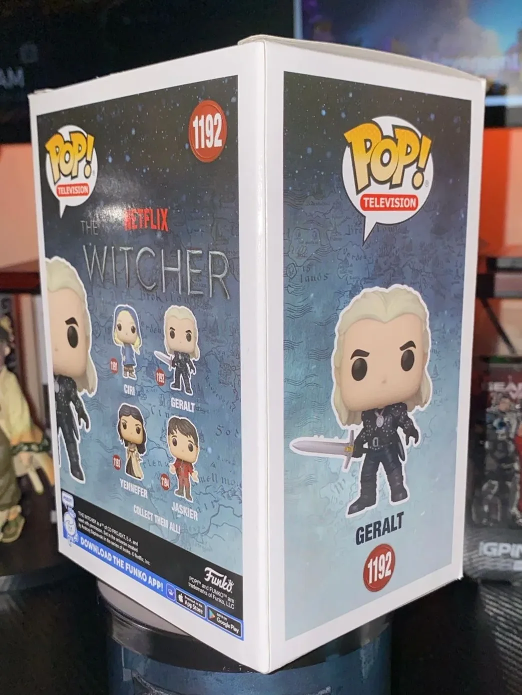 

The Witcher 3 Geralt Figure #1192 Funko Pop Official Authentic Collect Limited Edition Figures Game The Witcher Fans Toy Gift