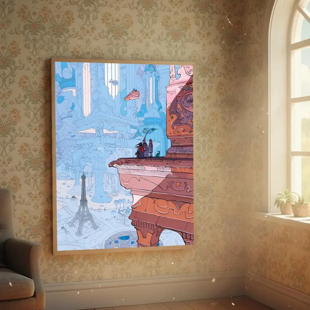 Frameless Poster Home self- waterproof wall sticker, aesthetic decor for living room, bedroom and bar M-Moebius (Jean Giraud) - view 5