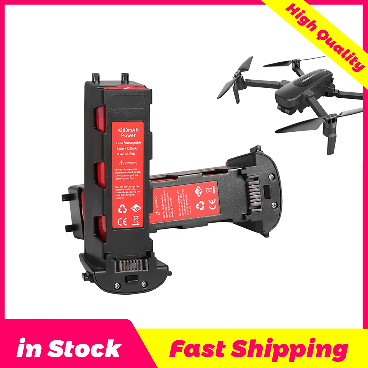 Bateria de Lítio 11.4v 4200mah com Bateria de Lítio Portátil 4200mah de Hubsan Zino H117s Gps rc