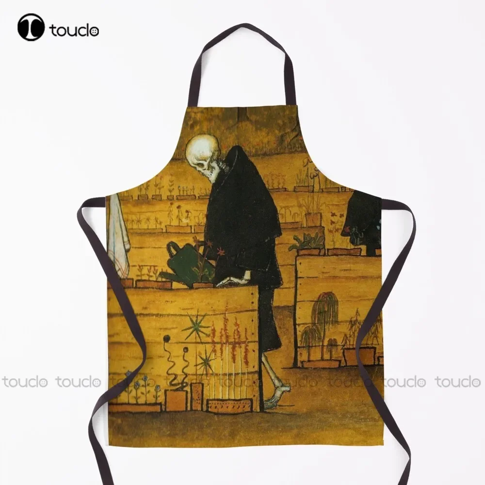 El jardín de la muerte-delantal Hugo Simberg jardín cocina limpieza del hogar delantal personalizado para mujeres hombres Unisex adulto