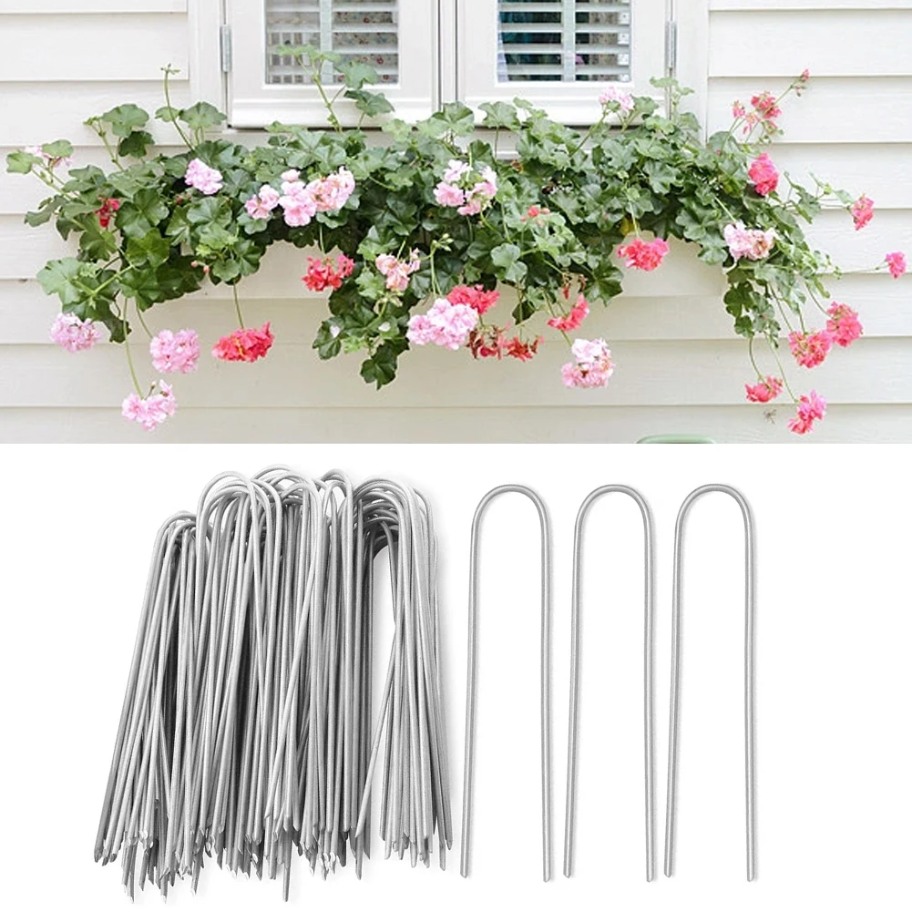 U Type Gardening Stakes Crafted from Strong Materials Perfectly Designed to Anchor Fabric and Greenhouses with Ease