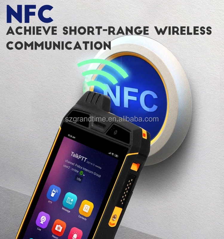 

2024 Hot 4 Inch Screen 4G Smart Phone With POC Radio Wireless Handheld Intercom Professional APP Walkie Talkie With PTT