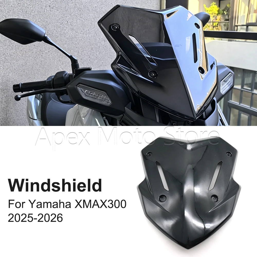 Motorcycle Windshield Windscreen Wind Screen Deflectors For Yamaha XMAX 300 125 XMAX125 XMAX300 Tech MAX MAX+ 2025 2026