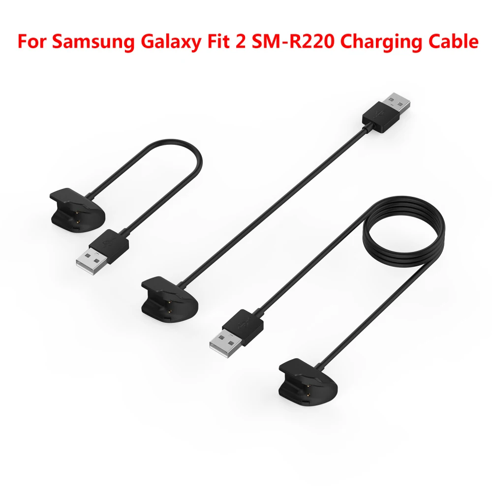 Usb Charger Cable Cord Charging Dock Sturdy Black For samsung-galaxy Fit 2 Smart Band Travel Charger Fast Charging Charger 100cm