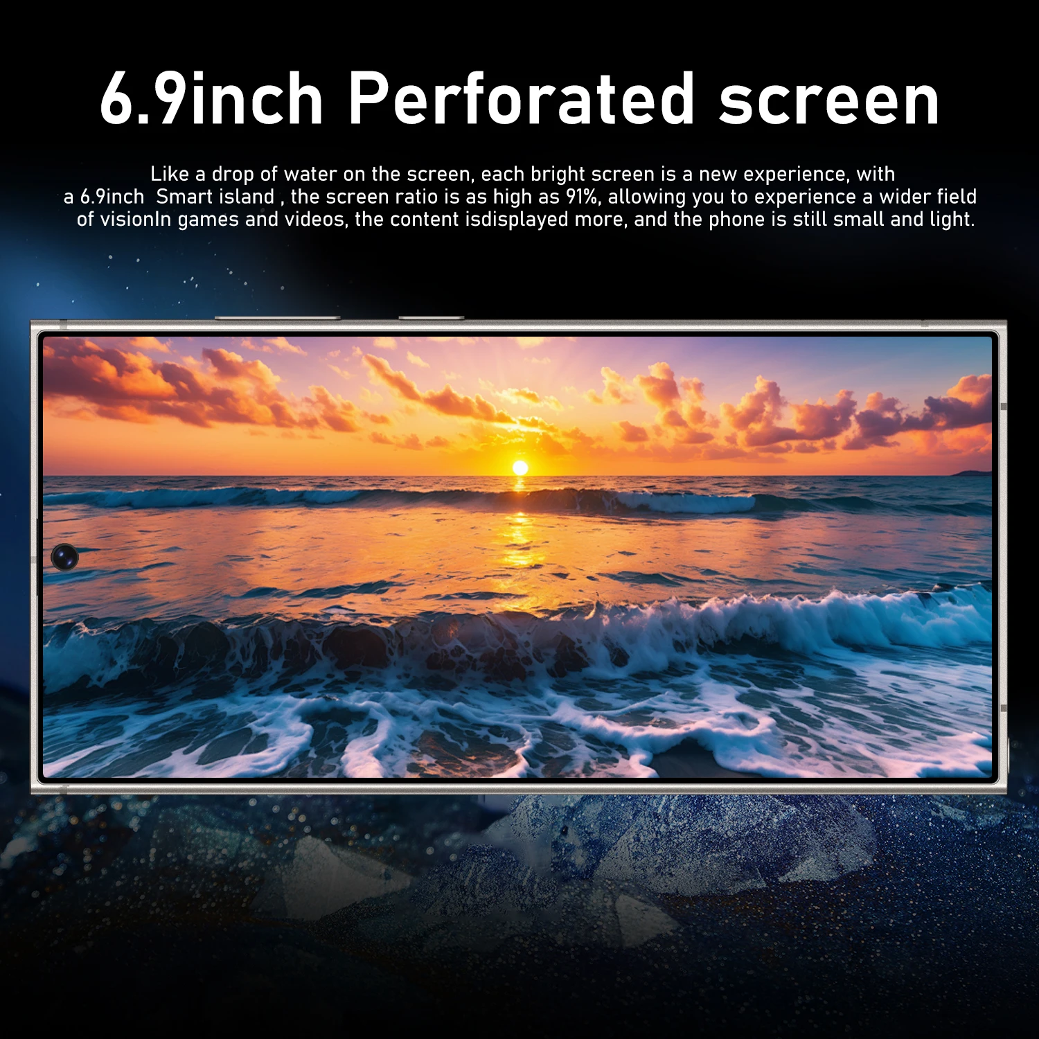 IVMI S27Ultra Unlocked Smartphone Global Version Android 12 6GB RAM 128GB ROM 4G LTE Dual SIM Google Play Mobile Cell Phone